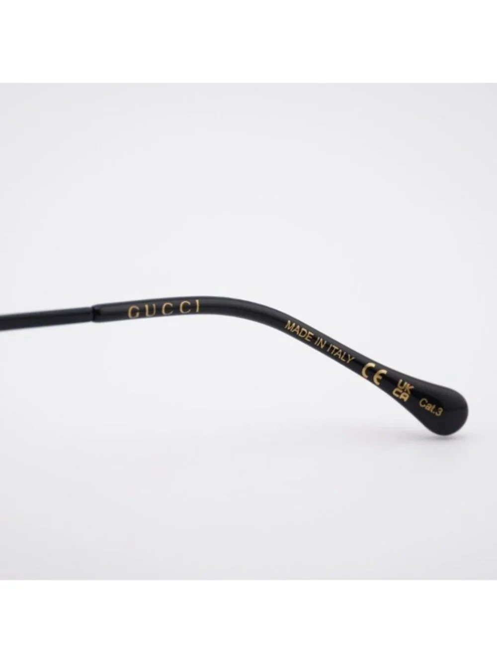 Gucci GG1698S 001 Sunglasses Black Aviator Frame, Black Lenses